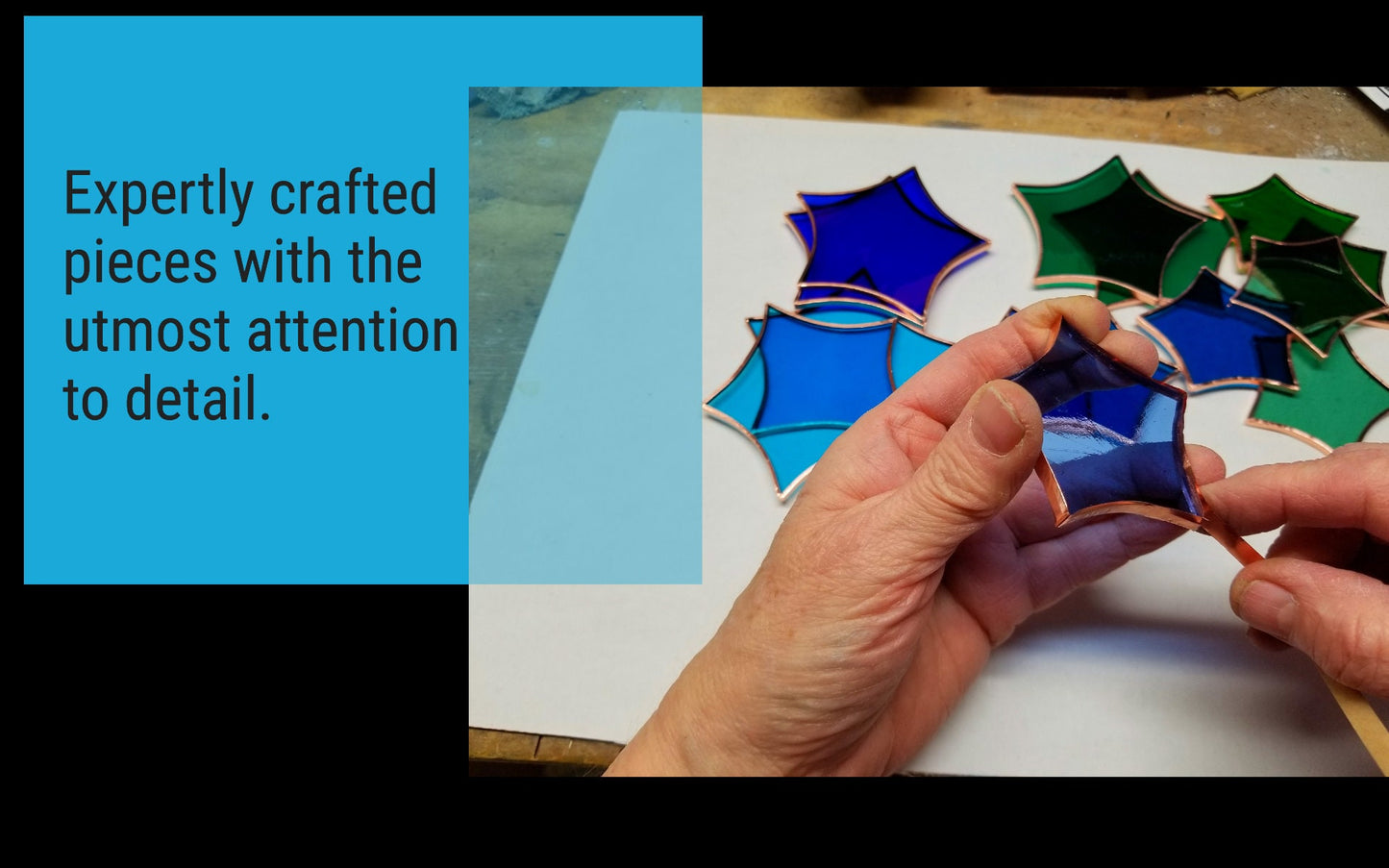 Stained Glass Martini Garden Art Stake. Primary colors. Colorful and unique yard decor that enhances your garden.