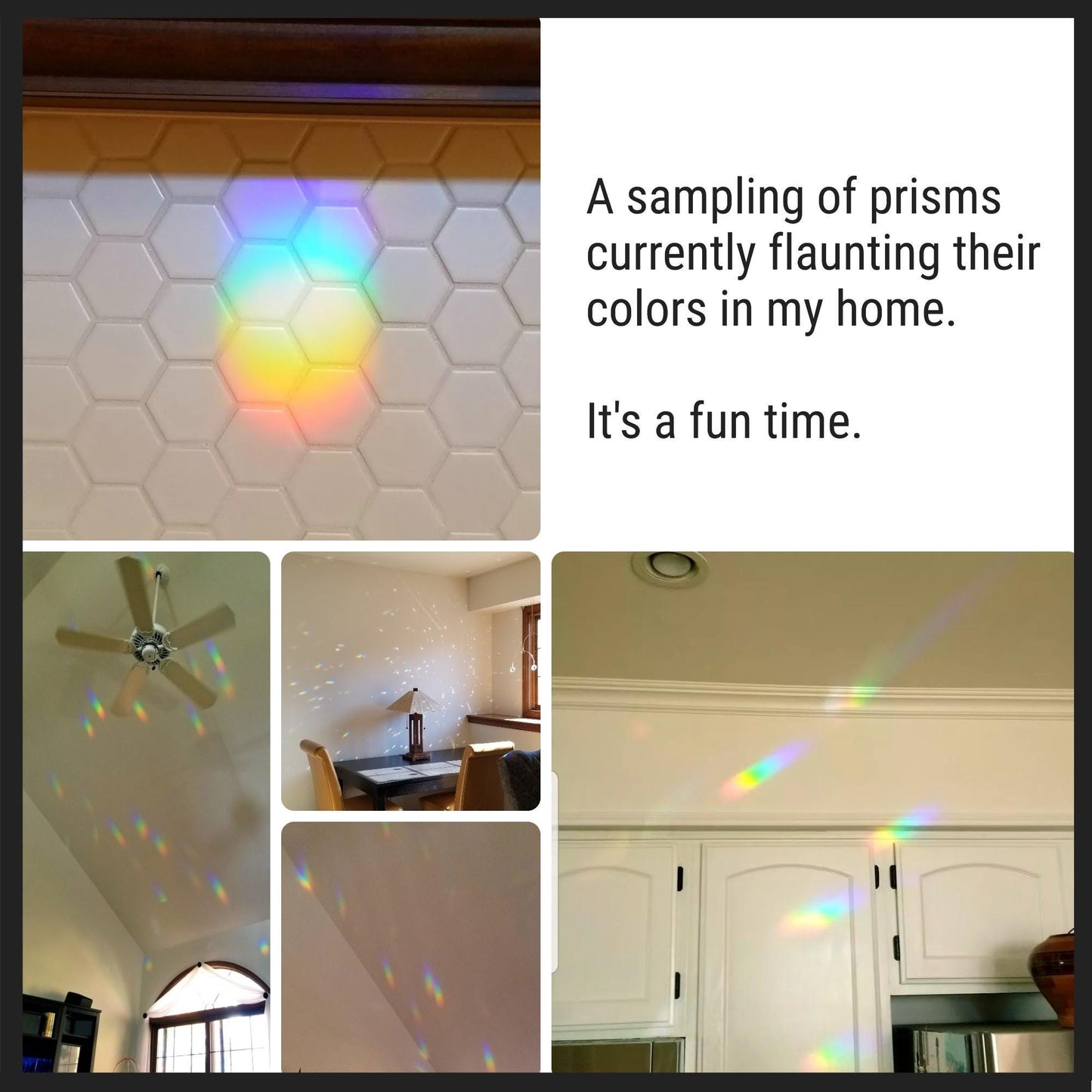 Stained glass star suncatcher. Silver finished faceted glass. Sunny window prism maker.